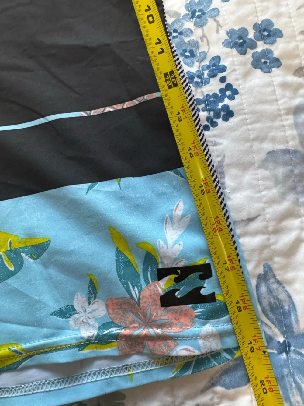 Billabong Men’s Red, Black & Light Blue Pineapple Board Shorts